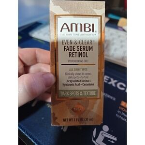 Ambi Even & Clear Fade Serum Retinol All Skin Types NIBS 1 Fl Oz Treat